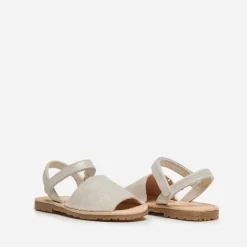 Girls' Childrenchic® leather shimmer sandals