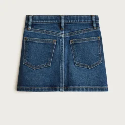 Girls' classic stretch denim skirt