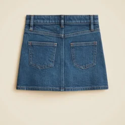 Girls' denim skirt with studs
