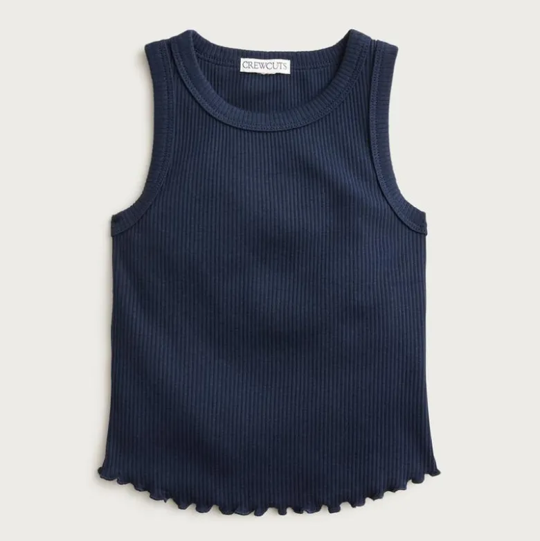 Girls' everyday tank top in vintage rib