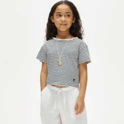 Girls' everyday T-shirt in vintage jersey