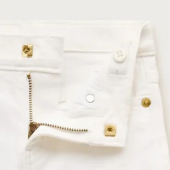 Girls' flare jean in white