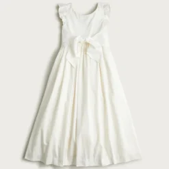 Girls' flutter-sleeve dress