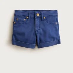 Girls' garment-dyed stretch denim short