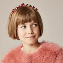 Girls' heart gem headband
