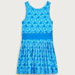 Girls' match point dress in performance jersey