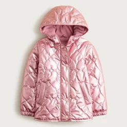 Girls' Pippa metallic quilted jacket with PrimaLoft®