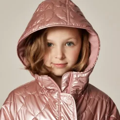 Girls' Pippa metallic quilted jacket with PrimaLoft®