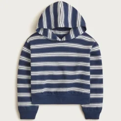 Girls' printed crewneck hoodie