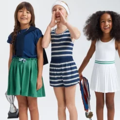 Girls' romper in performance jersey