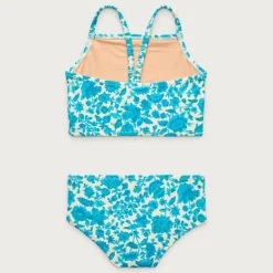 Girls' ruched-strap two-piece swimsuit