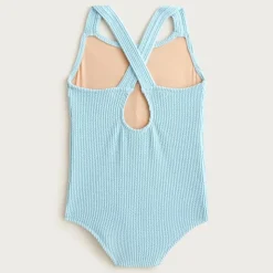 Girls' scrunchie one-piece swimsuit