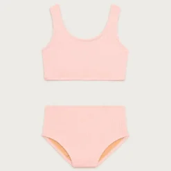 Girls' scrunchie scoopneck two-piece swimsuit