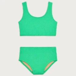 Girls' scrunchie scoopneck two-piece swimsuit