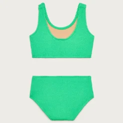 Girls' scrunchie scoopneck two-piece swimsuit