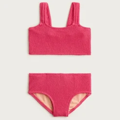 Girls' scrunchie two-piece swimsuit