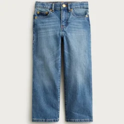 Girls' slim wide-leg jean in Hayworth wash
