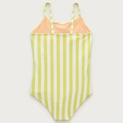 Girls' twist-front one-piece swimsuit