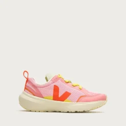 Girls' Veja™ canary lace-up sneakers