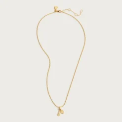 Gold vermeil heart charm necklace