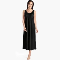 HANRO® cotton deluxe long tank gown