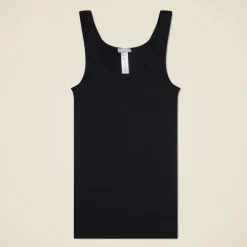 HANRO® cotton seamless round-neck tank top