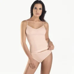 HANRO® cotton seamless V-neck camisole