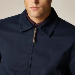Harrington jacket in cotton twill