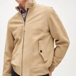 Harrington jacket in Italian suede