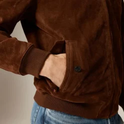 Harrington jacket in Italian suede