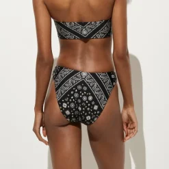 Heritage 1989 high-leg bikini bottom in bandana-print Classic Sculpt™