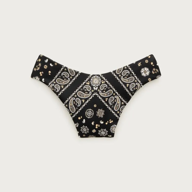Heritage 1989 high-leg bikini bottom in bandana-print Classic Sculpt™