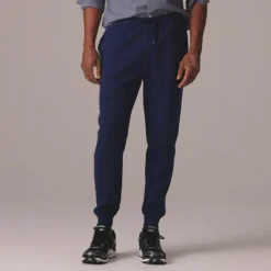 Heritage brushed rib-knit jogger pant