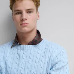 Heritage cotton cable-knit sweater
