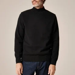 Heritage cotton mockneck sweater