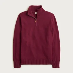 Heritage cotton quarter-zip sweater