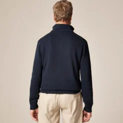 Heritage cotton quarter-zip sweater