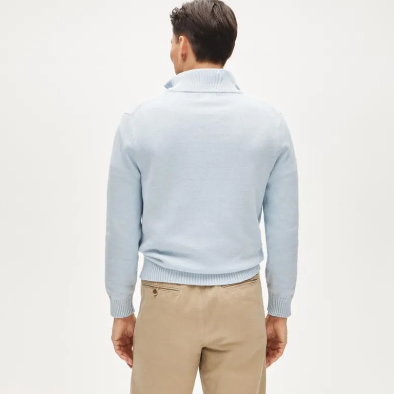 Heritage cotton quarter-zip sweater