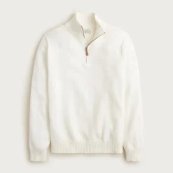 Heritage cotton quarter-zip sweater