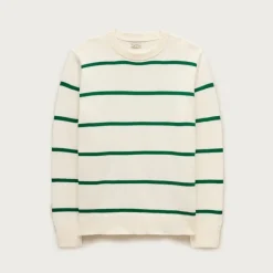 Heritage cotton sweater in stripe