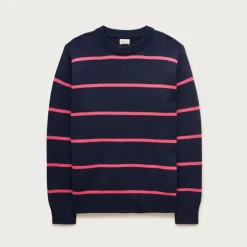 Heritage cotton sweater in stripe