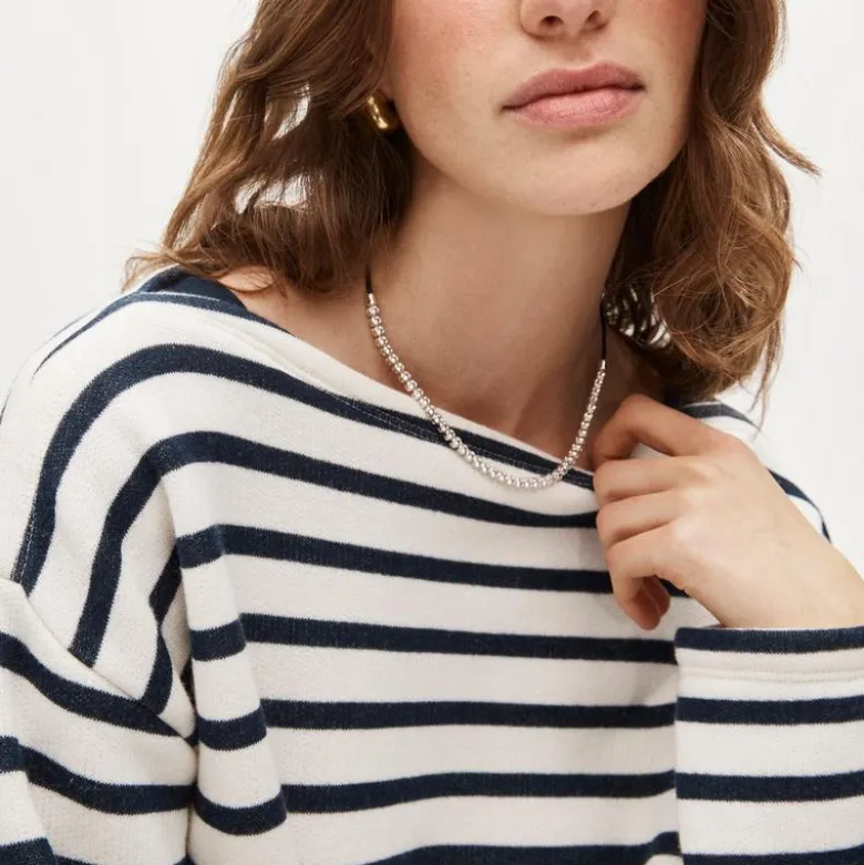 Heritage terry boatneck sweatshirt