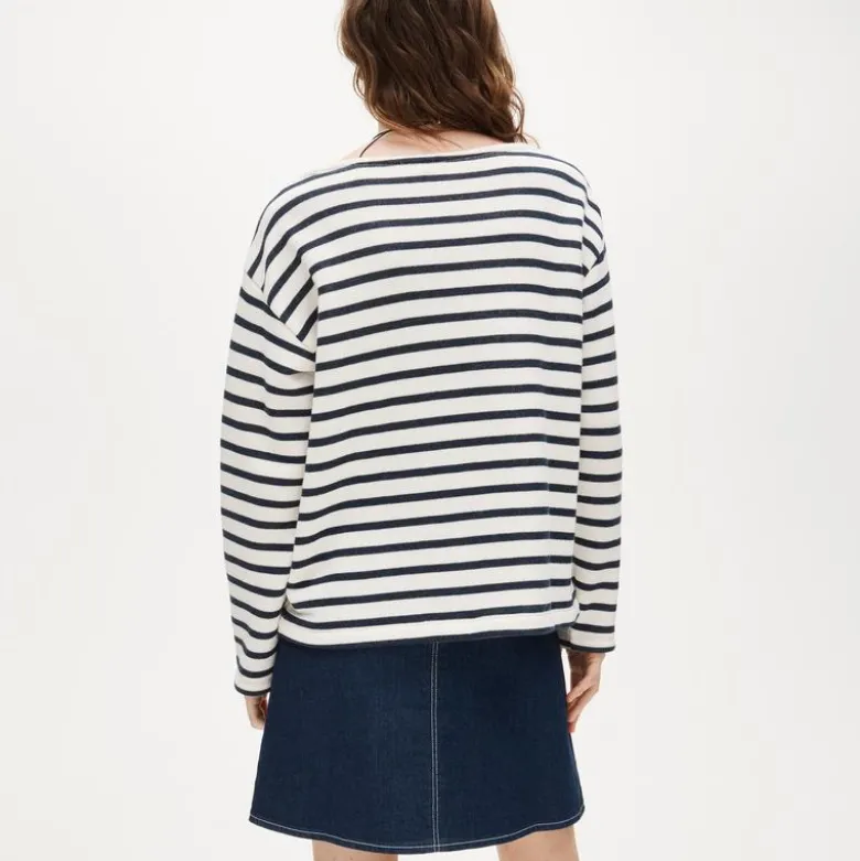 Heritage terry boatneck sweatshirt