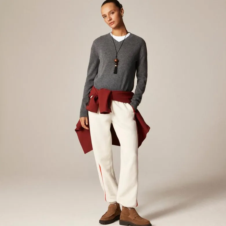 Heritage terry jogger pant with side stripe