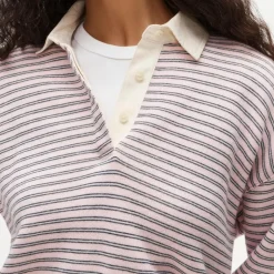 Heritage terry relaxed rugby sweatshirt