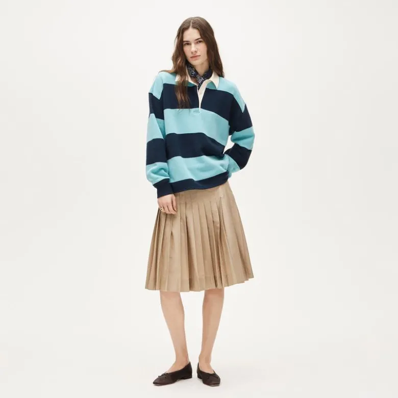 Heritage terry relaxed rugby sweatshirt