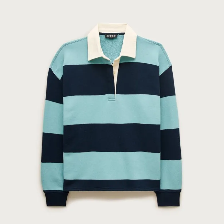 Heritage terry relaxed rugby sweatshirt