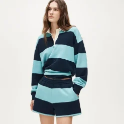 Heritage terry sweatshort in stripe