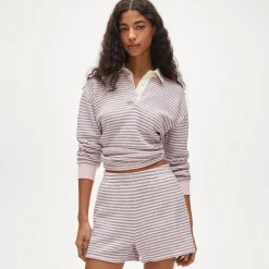 Heritage terry sweatshort in stripe
