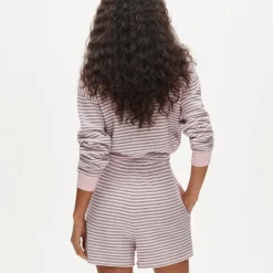 Heritage terry sweatshort in stripe